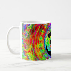 Caneca De Café Tiedye Target com símbolo Om