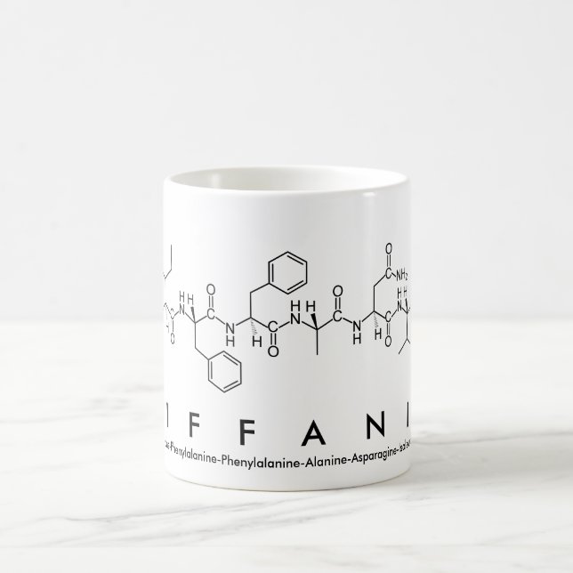 Caneca De Café Tiffanie Peptide name (Centro)