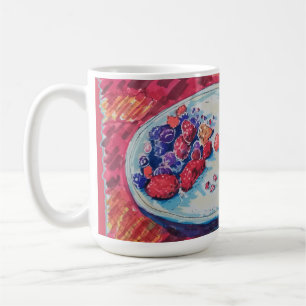 Caneca De Café Tigela de Frutas Vermelhas