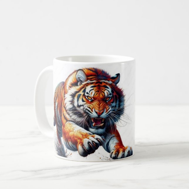 Caneca De Café Tiger Classic Mug, 11 oz (Frente Esquerda)