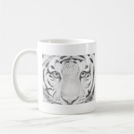 Caneca De Café Tiger Eyes Closeup