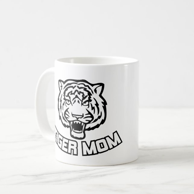 Caneca De Café Tiger Mãe Coffee Mug (Frente Esquerda)