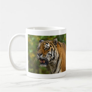Caneca De Café Tiger Mostrando Seus Dentes