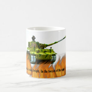 Caneca De Café Tiger Tank Mug.