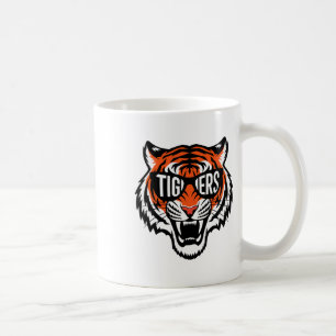 Caneca De Café Tigers Vintage Esporte Nome Design Homens Mulheres