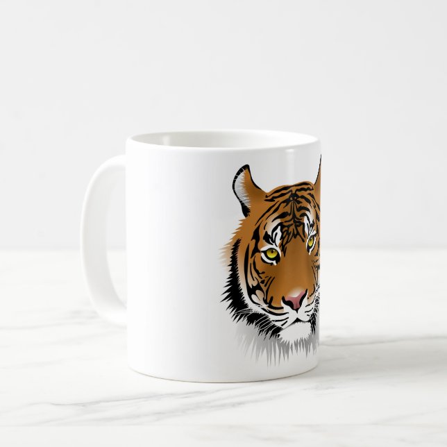 Caneca De Café tigre (Frente Esquerda)