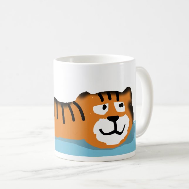Caneca De Café Tigre (Frente Esquerda)