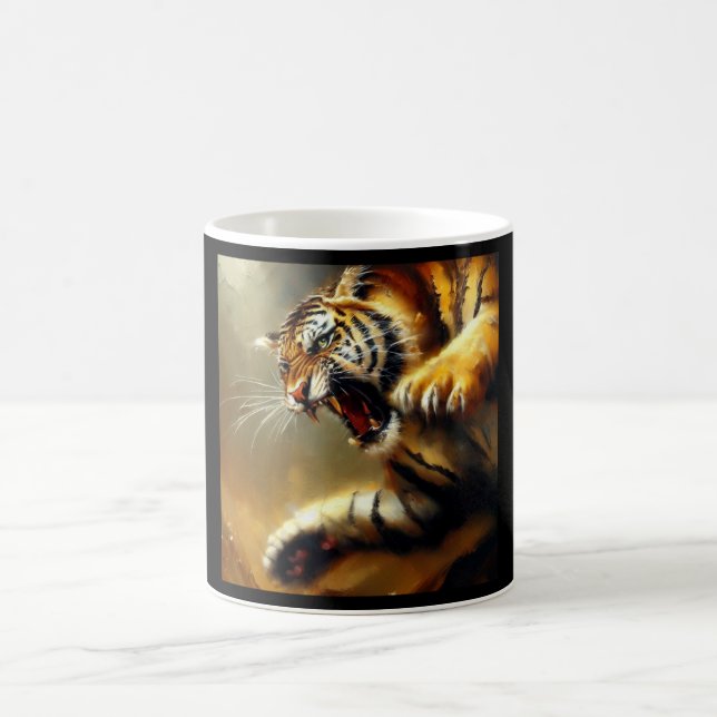 Caneca De Café Tigre (12) Gato Selvagem (Centro)