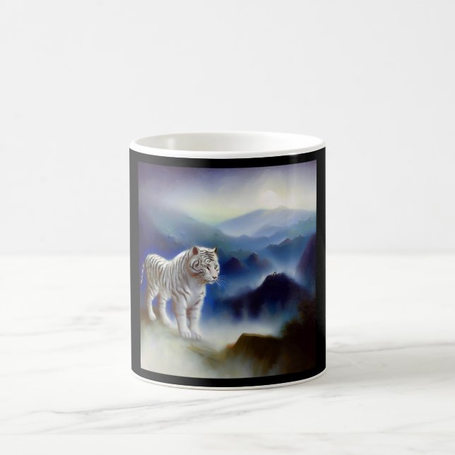 Caneca De Café Tigre Branco Chinês (11) (Centro)