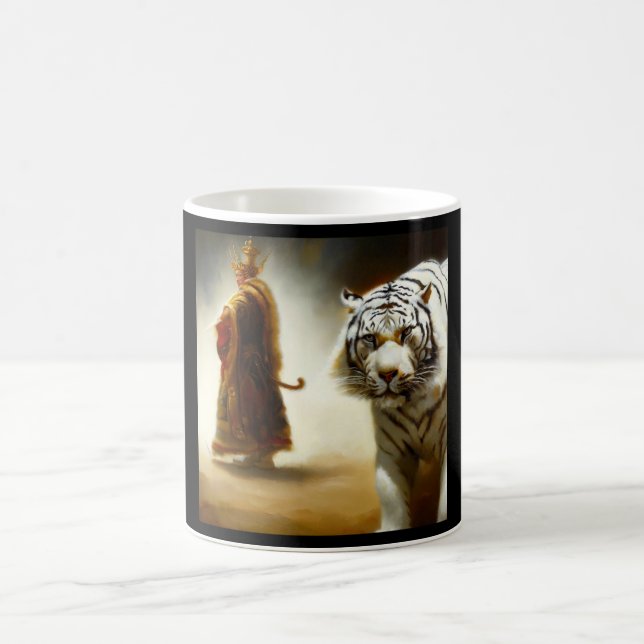 Caneca De Café Tigre branco chinês (14) (Centro)