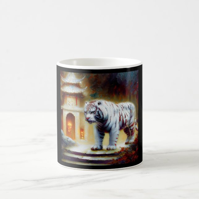 Caneca De Café Tigre Branco Chinês (15) (Centro)