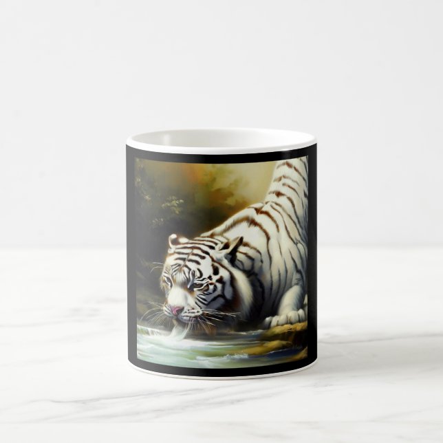 Caneca De Café Tigre Branco Chinês (20) (Centro)