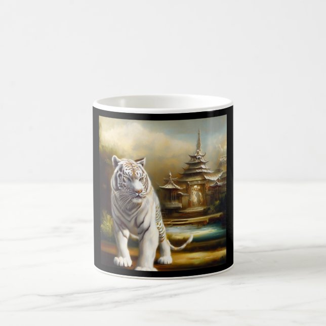 Caneca De Café Tigre Branco Chinês (27) (Centro)
