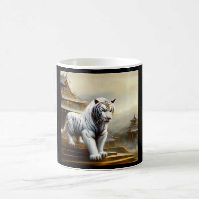Caneca De Café Tigre branco chinês (5) (Centro)