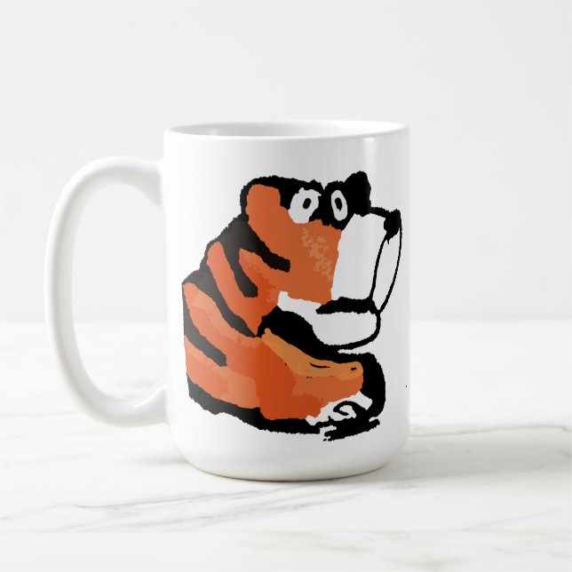 Caneca De Café Tigre de Tigre Corajoso (Esquerda)