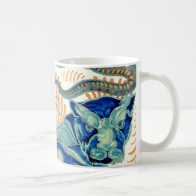 Caneca De Café Tigre de William De Morgan e o cobra (Direita)