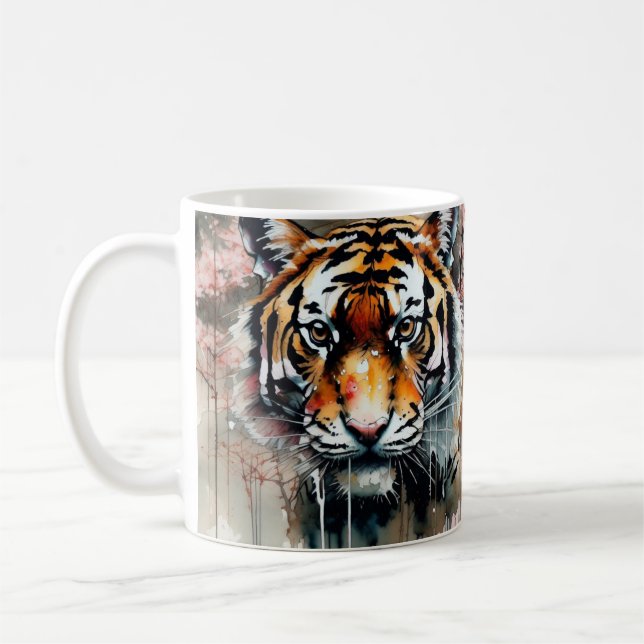 Caneca De Café Tigre Face (Esquerda)