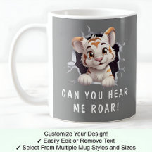 Tigre Fofo Em Uma Caneca! Novidade Para Amantes De