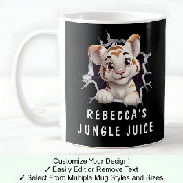 Caneca De Café Tigre Fofo Em Uma Caneca! Novidade Para Amantes De