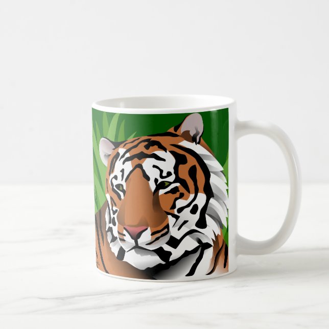 Caneca De Café Tigre Listrado (Direita)