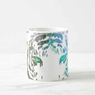 Caneca De Café Tigre selvagem/Azul
