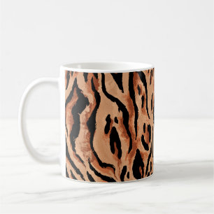 Caneca De Café tigre sem costura, padrão de pele leopardo
