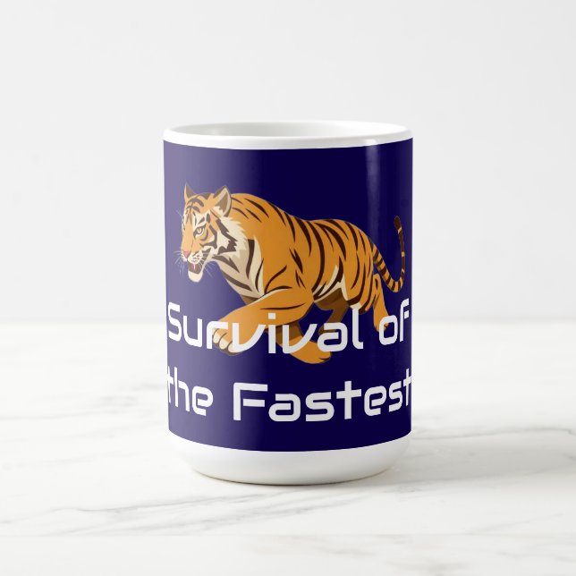 Caneca De Café Tigre – Sobrevivência do Mais Rápido (Centro)