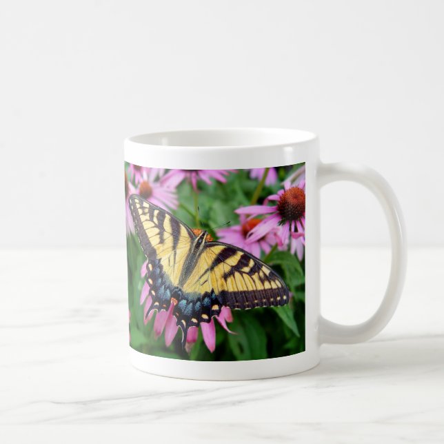 Caneca De Café Tigre Swallowtail da borboleta (Direita)