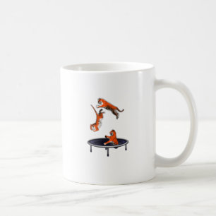 Caneca De Café tigre trampolining