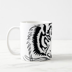 Caneca De Café Tigre vívido: ilustração majestosa da vida selvage