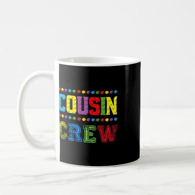 Caneca De Café Tijolos de Construtor Mestre da Equipe do Primo T (Esquerda)