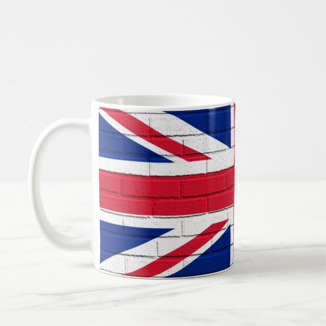 Caneca De Café Tijolos de Union Jack (Esquerda)