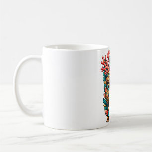 Caneca de Café Tiki Coral Blossom