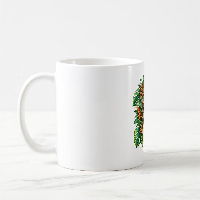 Caneca de Café Tiki Emerald Fern (Esquerda)