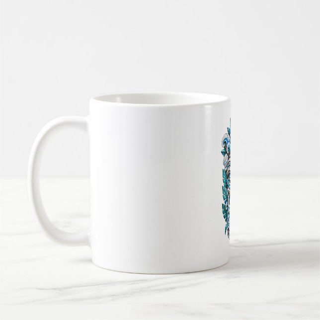 Caneca de Café Tiki Guardião de Gelo Azul (Esquerda)
