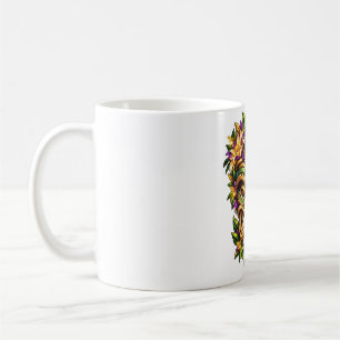 Caneca de Café Tiki Pena Magenta