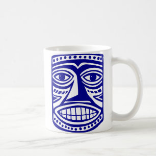 Caneca De Café Tiki Toby - Azul Dk