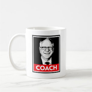 Caneca De Café Tim Walz COACH