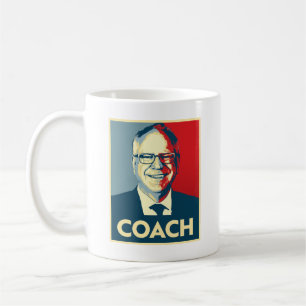 Caneca De Café Tim Walz COACH