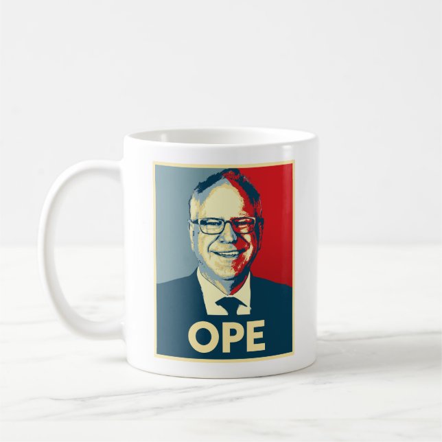 Caneca De Café Tim Walz OPE (Esquerda)