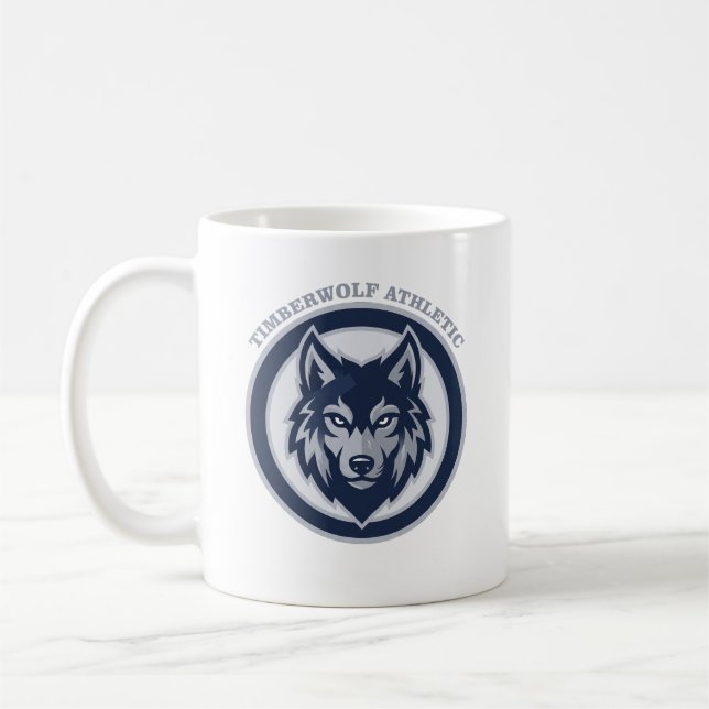 Caneca De Café Time de Esportes Brasão Atlético Timberwolf (Esquerda)