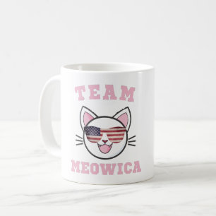 CANECA DE CAFÉ TIME MEOWICA GATO ENGRAÇADO AMANTE AMERICANO TÓQUI