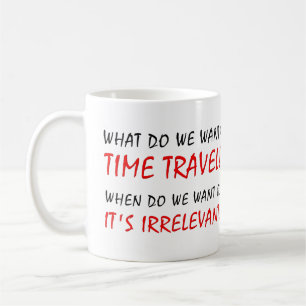 Caneca De Café Time Viagem Irrelevante Engraçado