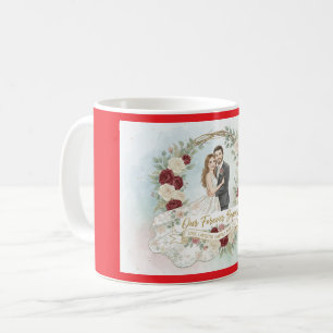 Caneca De Café Timeless Together vermelho