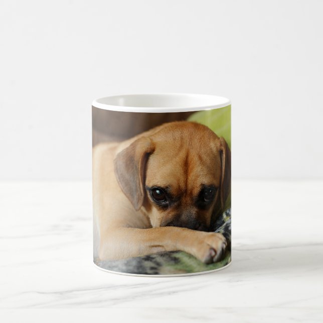 Caneca De Café Tímido cachorrinho (Centro)