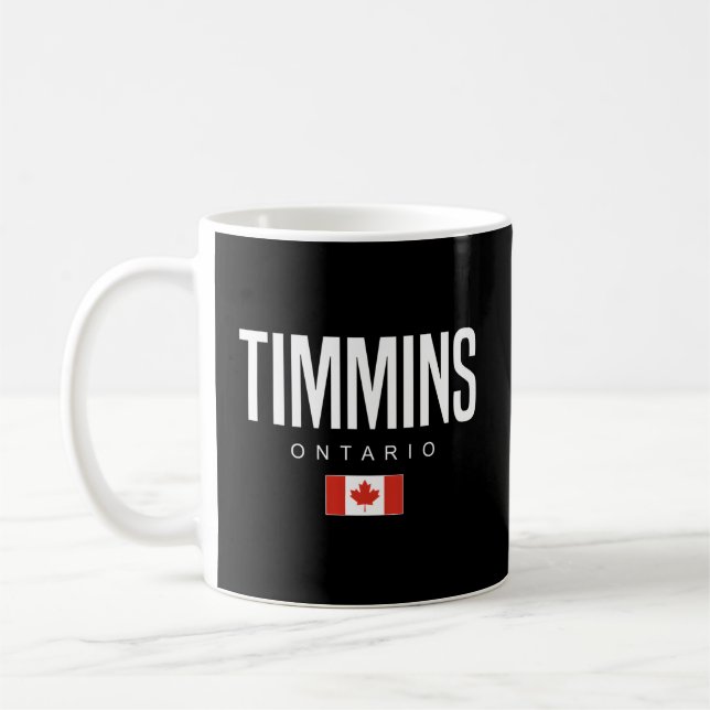 Caneca De Café Timmins Ontario Canadá (Esquerda)