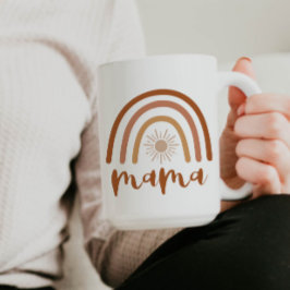 Caneca De Café TINLEY Bohemian Burnt Orange Rainbow Sun Mama Cof