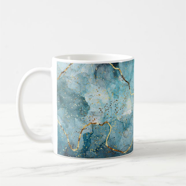 Caneca De Café Tinta alcoólica azul (Esquerda)