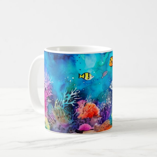Caneca De Café Tinta Alcoólica Verão (Frente Esquerda)