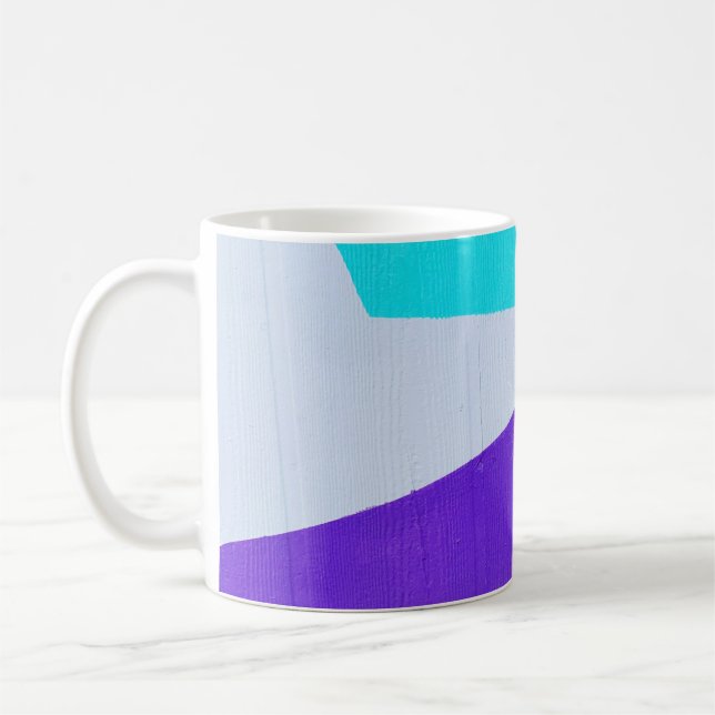 Caneca De Café Tinta branca, verde e púrpura (Esquerda)